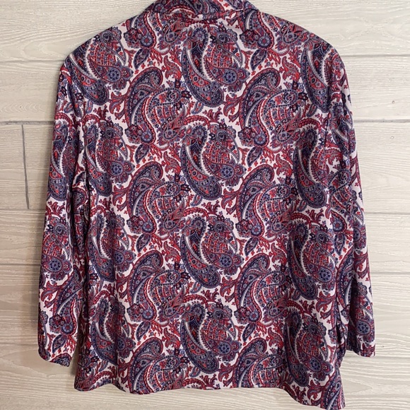 Vintage paisley button down shirt. Size 18 - Picture 3 of 5